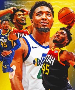 Donovan Mitchell paint by number