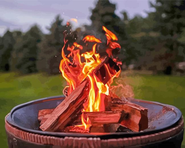 Fire Pit paint by number