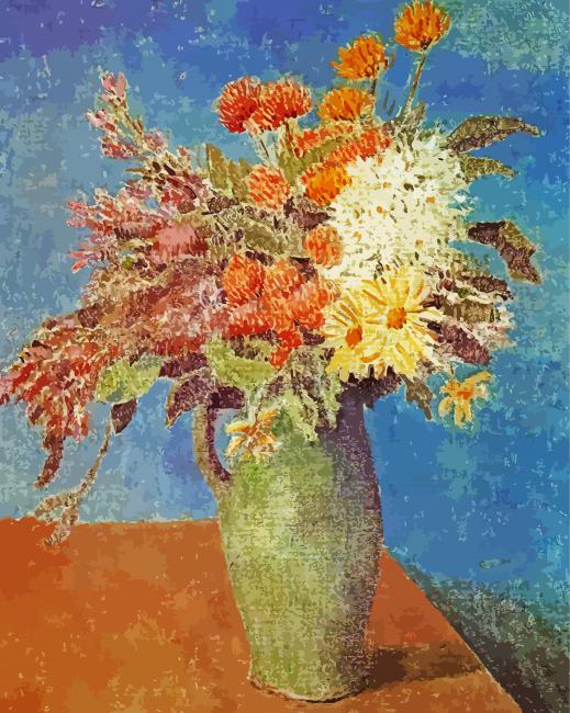 Flower Picasso paint by number