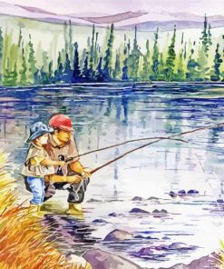 Fly Fishing paint by number