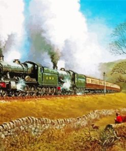 Gwr Train Art paint by number