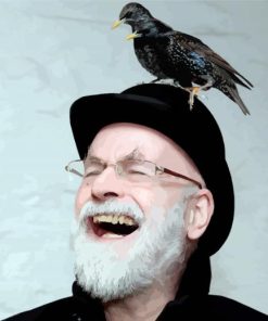 Happy Terry Pratchett paint by number