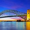 Harbour Bridge By Night paint by number