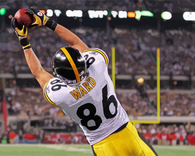 Hines Ward Player paint by number