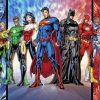 Justice Society Of America Superheroes paint by number