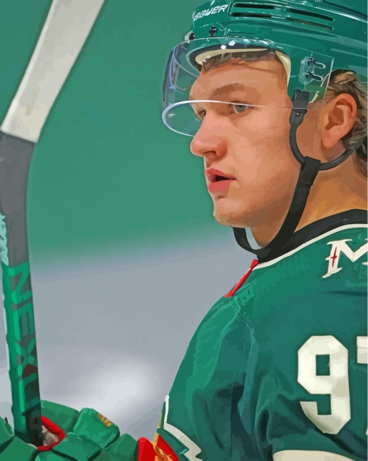 Kirill Kaprizov Ice Hockey paint by number