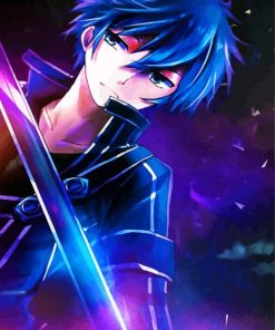 Kirito Anime Character paint by number