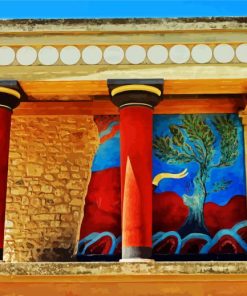 Knossos Palace paint by number