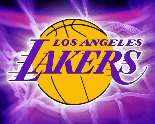 Lakers Logo paint by number