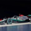 Mercedes F1 Race Car paint by number