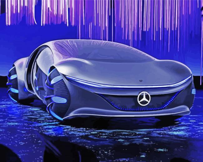 Mercedes Avtr paint by number