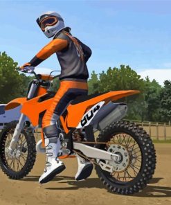 Mx Bikes Video Game paint by number