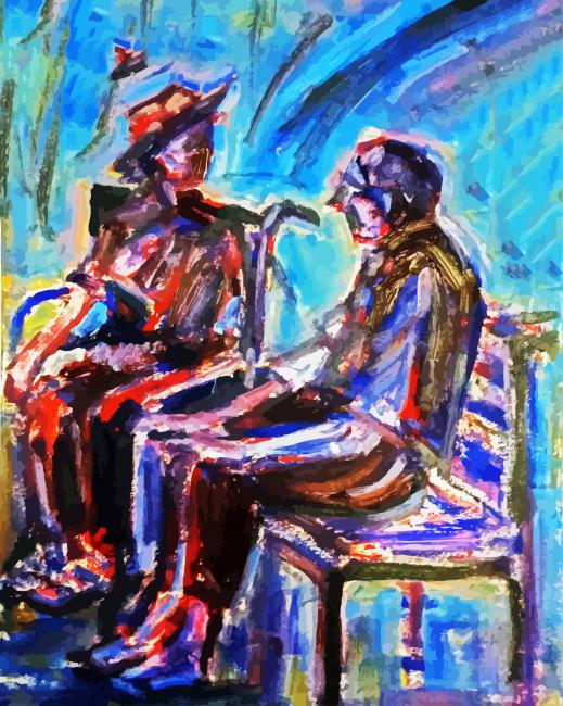 Old Couple paint by number
