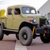 Old Dodge Power Wagon Car paint by number