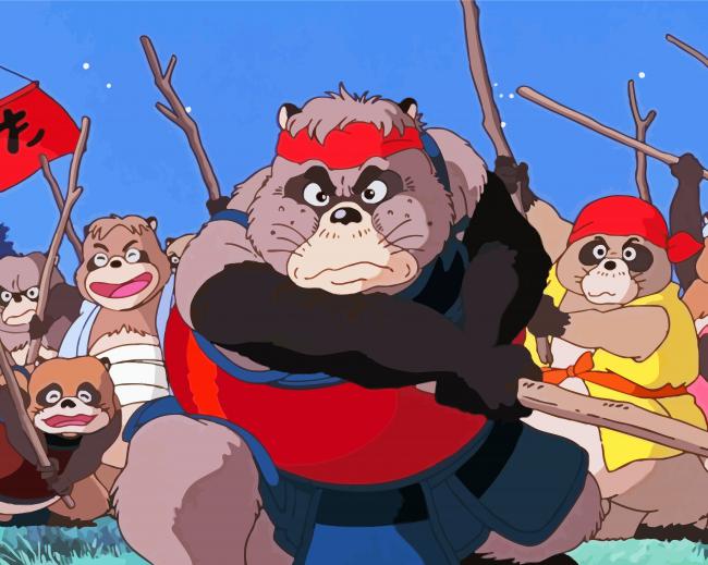 Pom Poko Characters paint by number