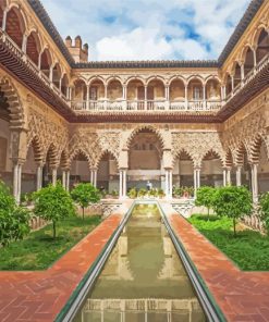 Royal Alcázar Of Seville Andalucia paint by number