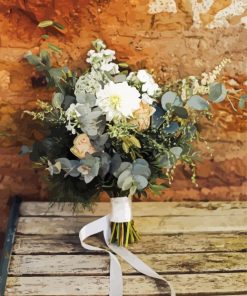 Rustic Flowers Bouquet paint by number