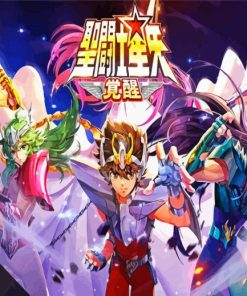 Saint Seiya Poster paint by number