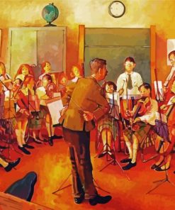 School Orchestra paint by number