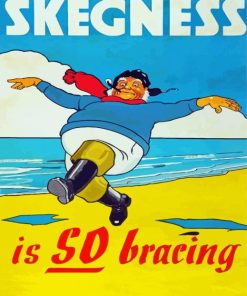 Skegness Town Poster paint by number