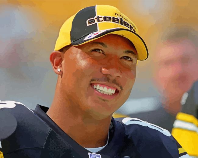 Smiling Hines Ward paint by number