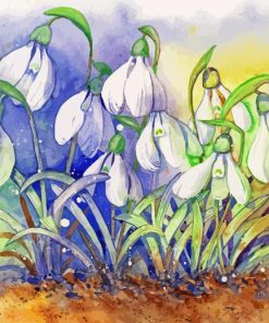 Snow Drops Art paint by number