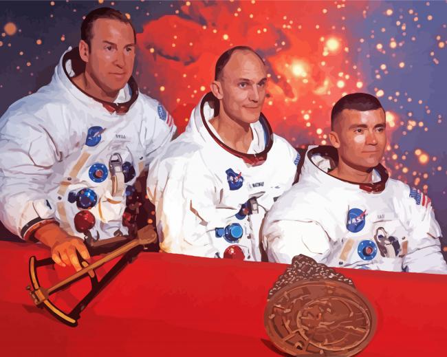 Space Apollo 13 paint by number