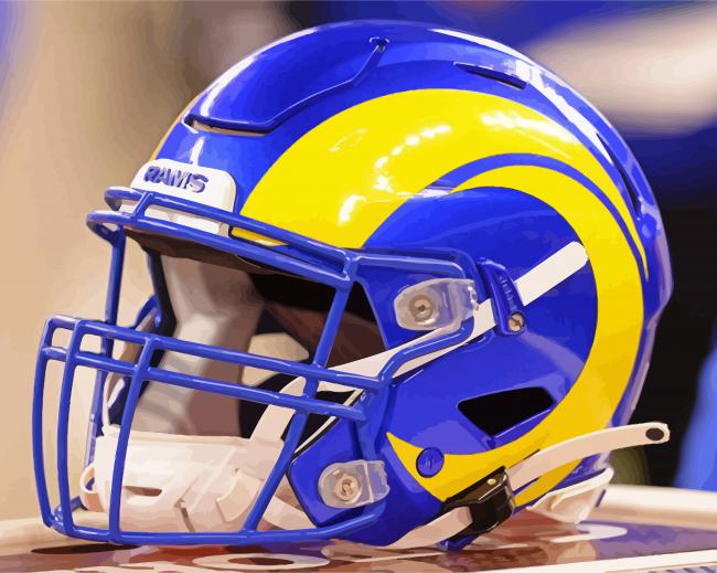 St Louis Rams Helmet paint by number