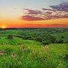 Sunset At Flint Hills paint by number