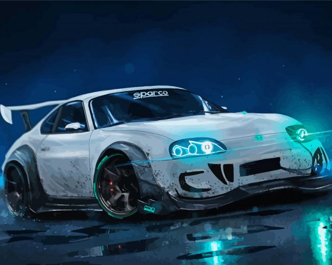 Supra MK5 paint by number