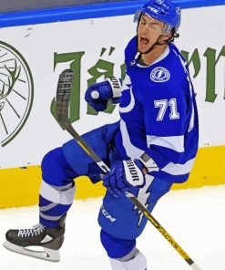 Tampa Bay Lightning Player paint by number