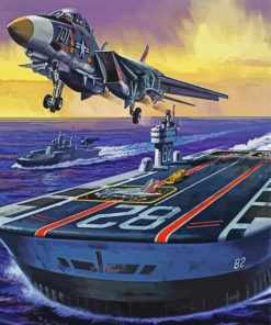 The Aircraft Carrier paint by number