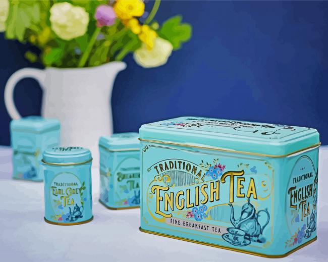 Traditional English Tea paint by number