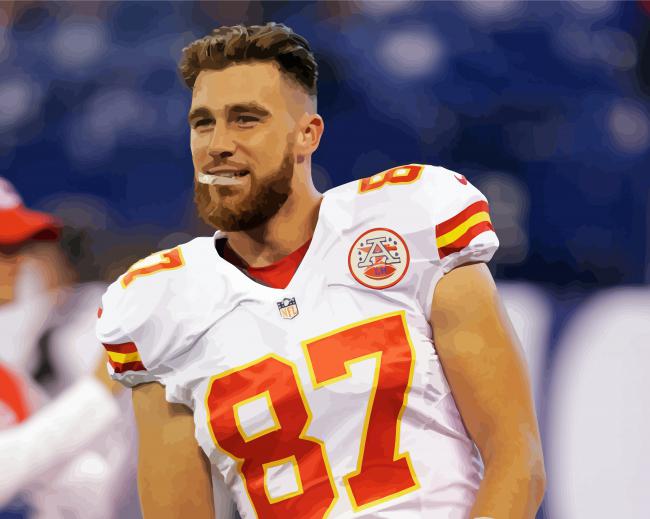 Travis Michael Kelce paint by number