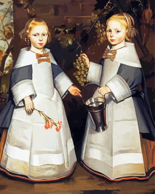 Twin Girls paint by number