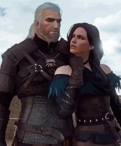 Yennefer And Geralt paint by number