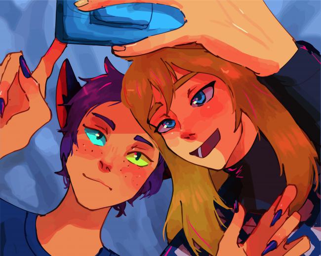Adora And Catra paint by number