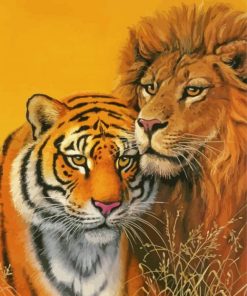 Lion And Tiger paint by number