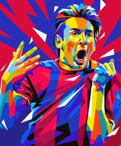Lionel Messi Pop Art paint by number