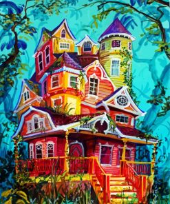 Aesthetic Whimsical Houses paint by number