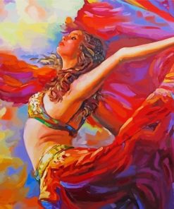 Belly Dancer Lady paint by number