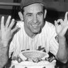 Black And White Baseballer Yogi Berra paint by number