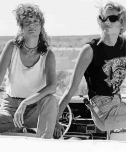 Black And White Thelma And Louise paint by number