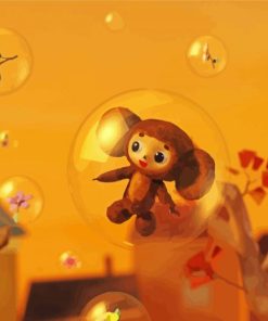 Cheburashka Animation paint by number