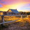 Craigs Hut Australia At Sunset paint by number