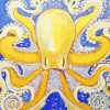 Golden Octopus paint by number