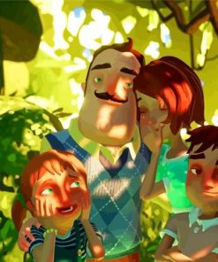 Hello Neighbor Characters paint by number