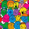 Mr Men Little Miss Book Characters paint by number