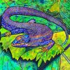 Psychedelic Lizard paint by number