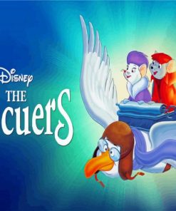 The Rescuers Movie Poster paint by number